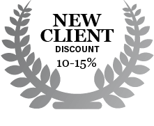 10-15% New Client Discount